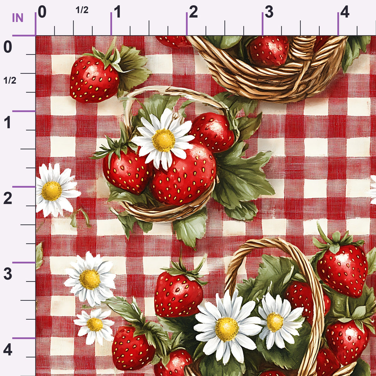 Berry Basket Charm Pattern 15 Minky Fabric