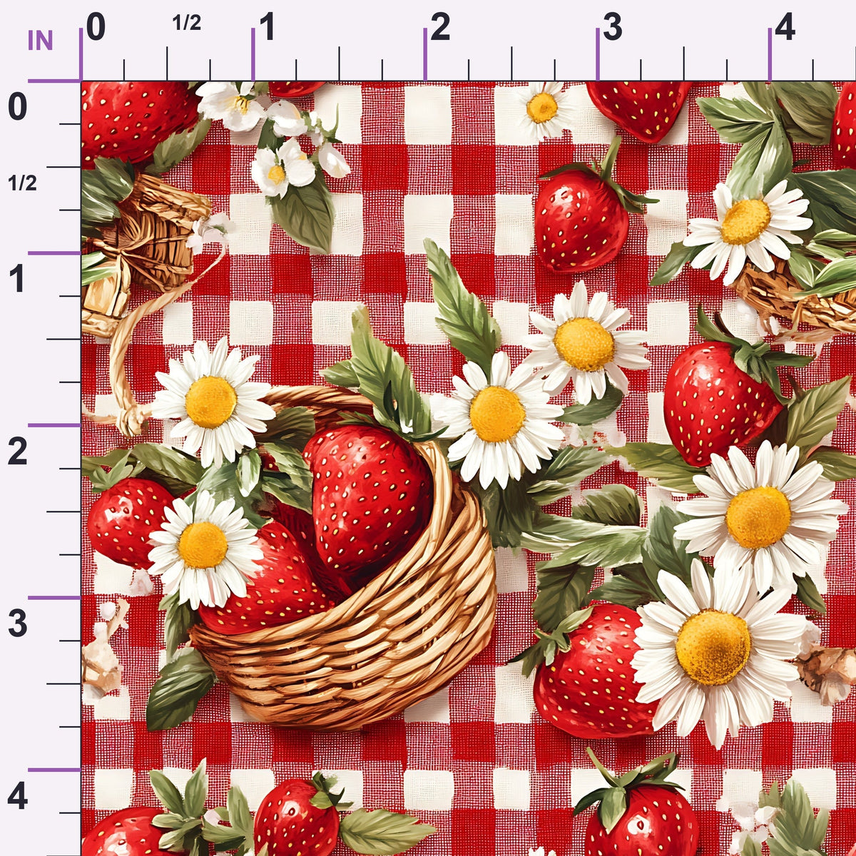 Berry Basket Charm Pattern 16 Minky Fabric