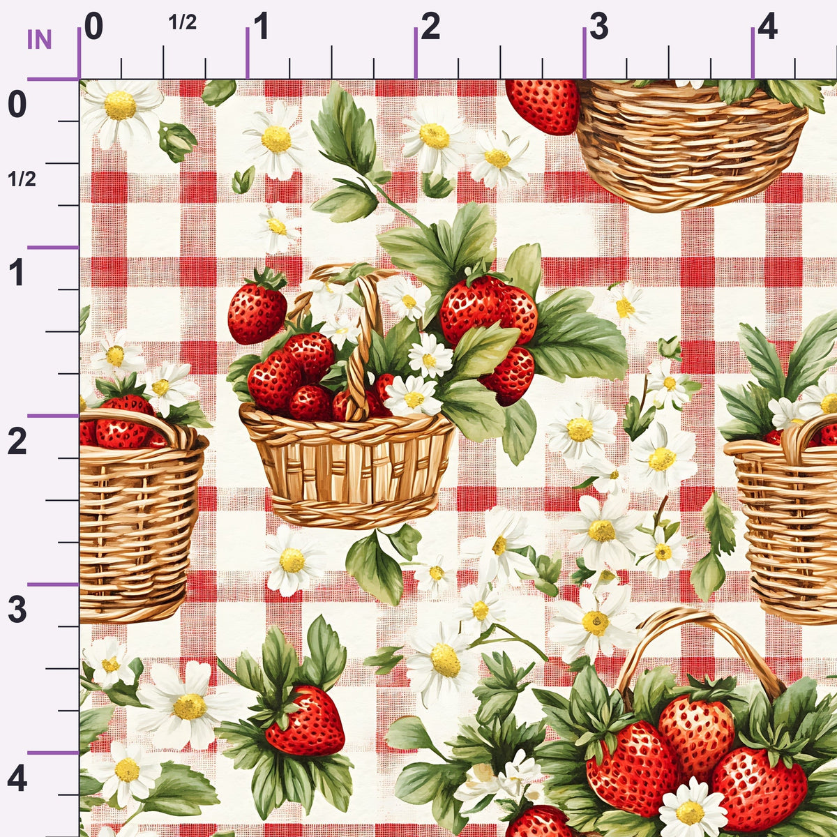 Berry Basket Charm Pattern 17 Minky Fabric