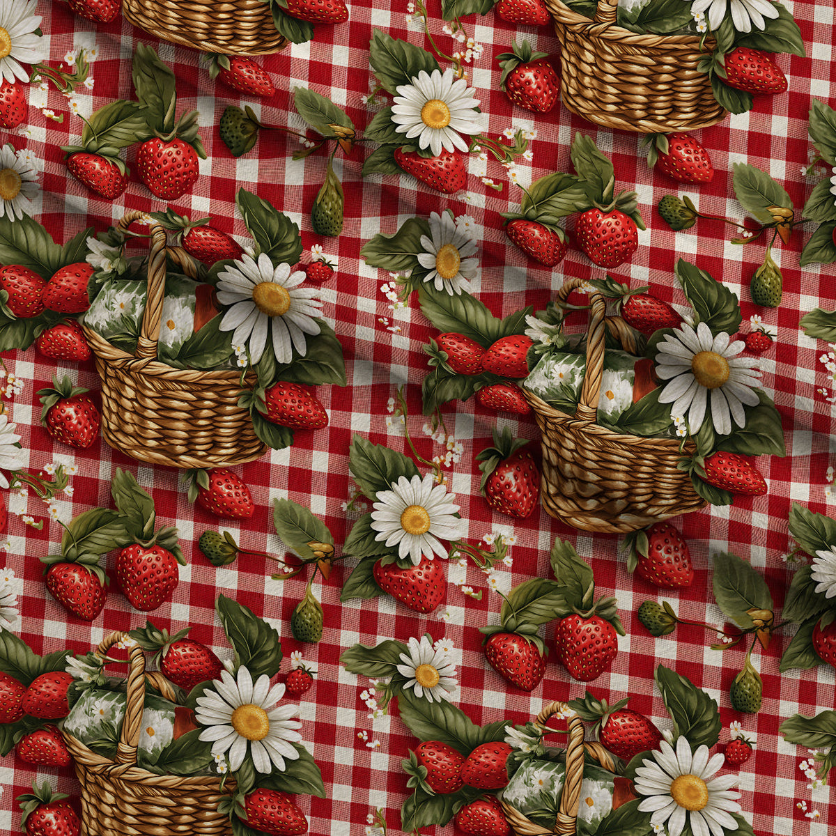 Berry Basket Charm Pattern 18 Minky Fabric