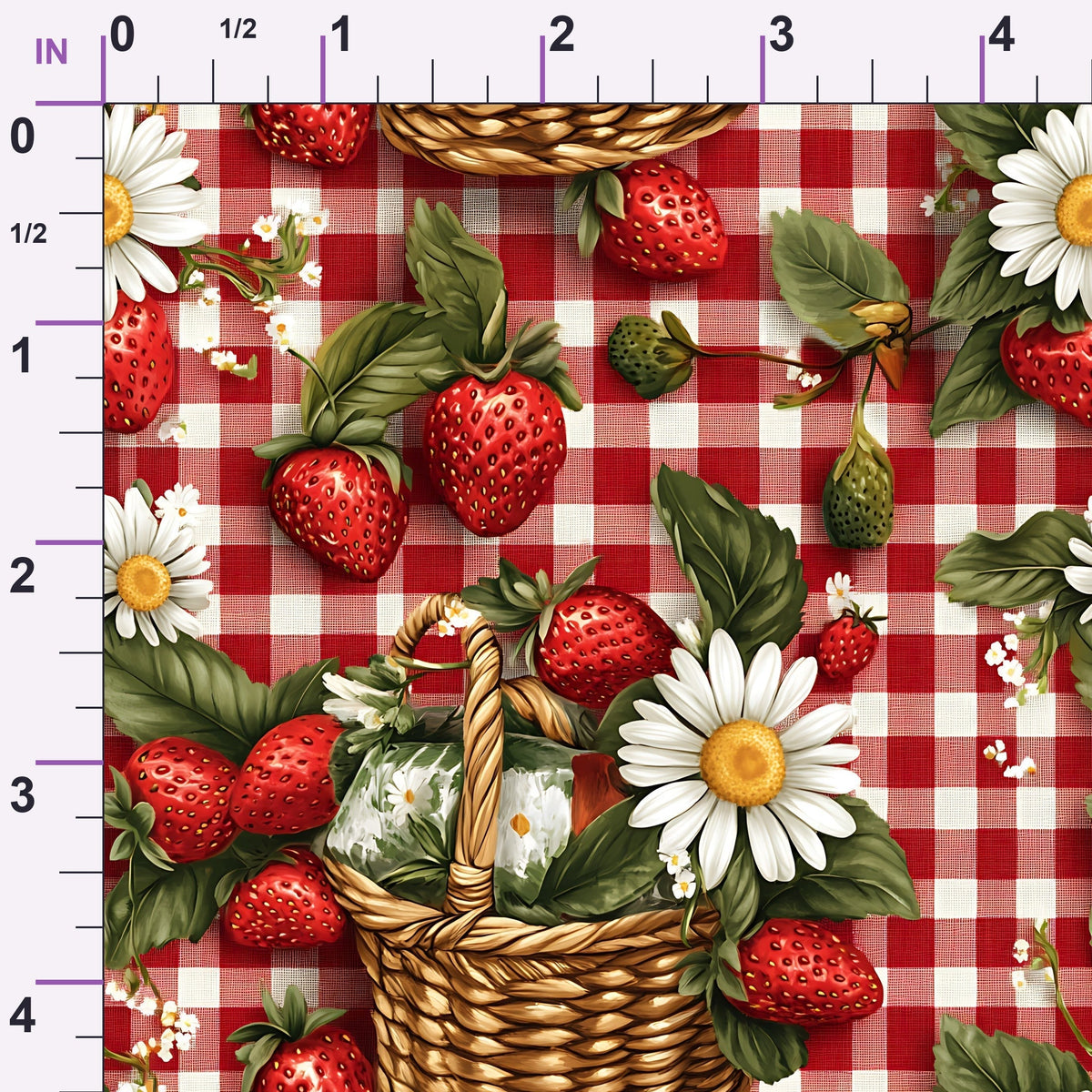 Berry Basket Charm Pattern 18 Minky Fabric