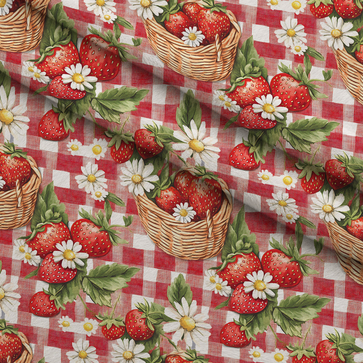 Berry Basket Charm Pattern 2 Minky Fabric