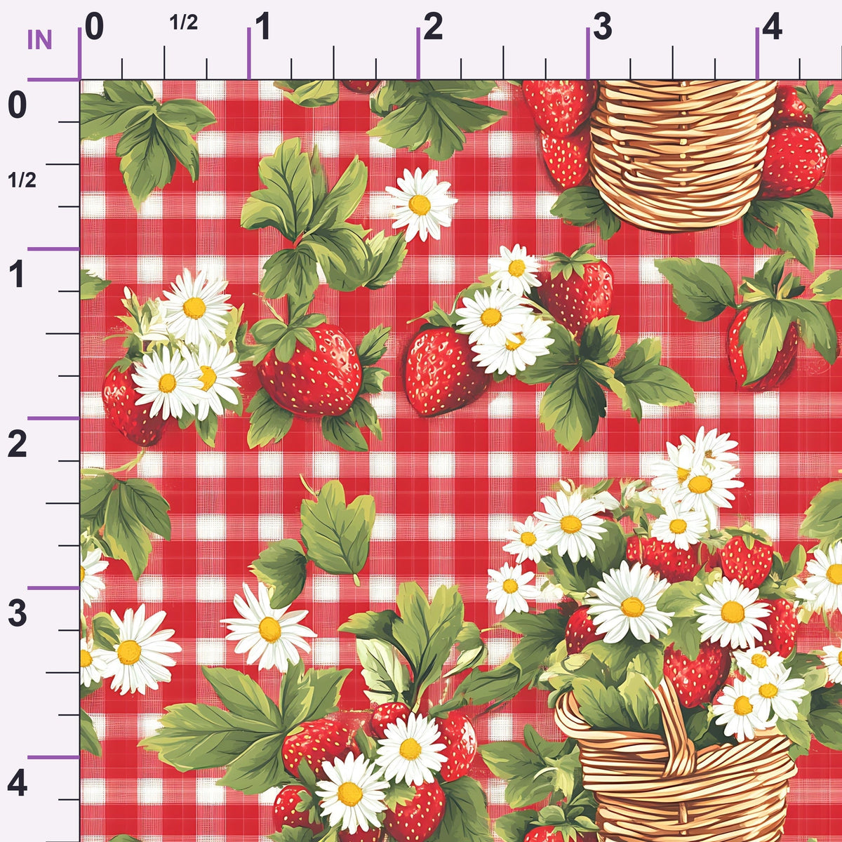 Berry Basket Charm Pattern 20 Minky Fabric