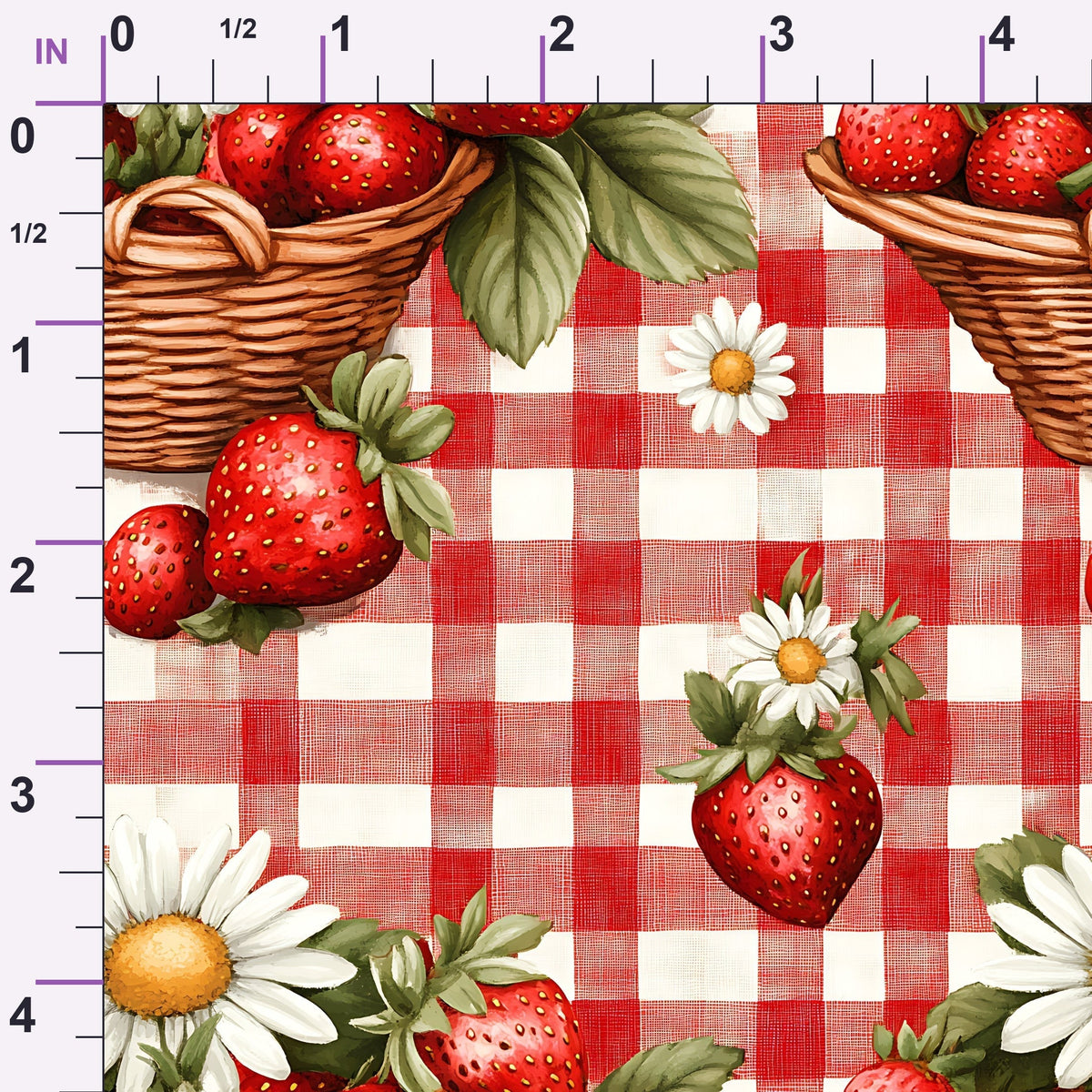 Berry Basket Charm Pattern 3 Minky Fabric