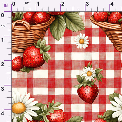 Berry Basket Charm Pattern 3 Minky Fabric
