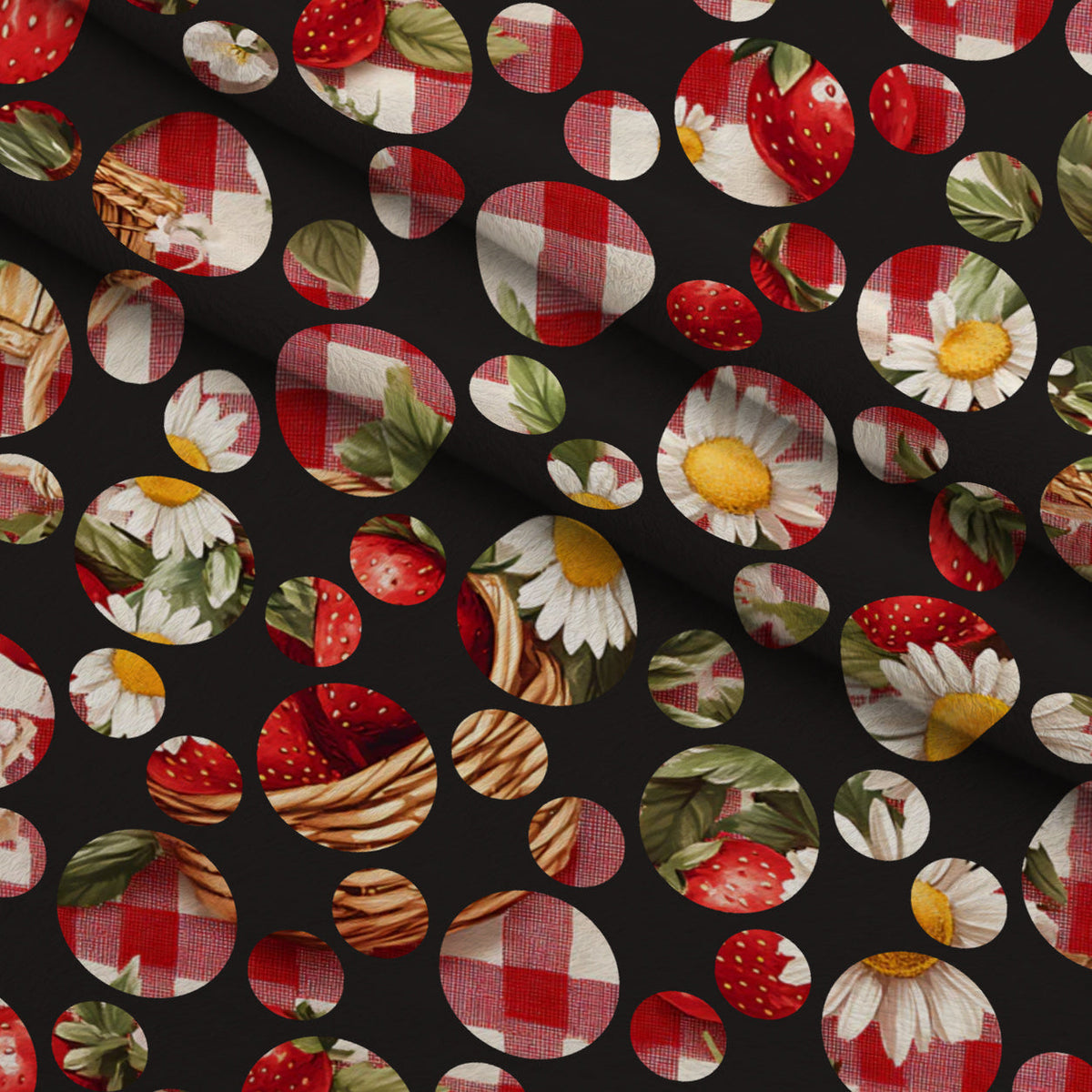 Berry Basket Charm Pattern 31 Minky Fabric