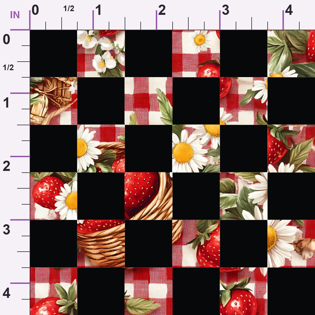 Berry Basket Charm Pattern 33 Minky Fabric
