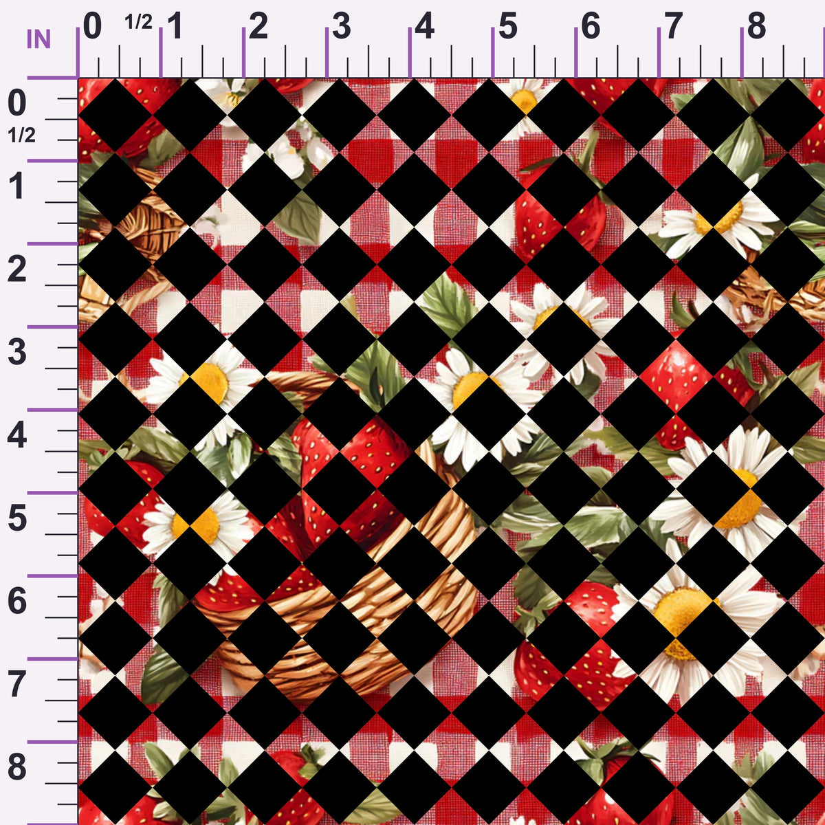 Berry Basket Charm Pattern 34 Minky Fabric