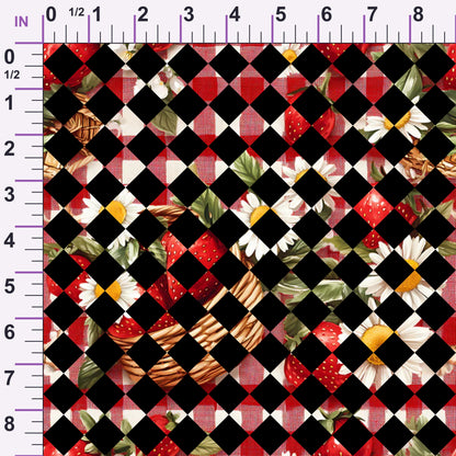 Berry Basket Charm Pattern 34 Minky Fabric