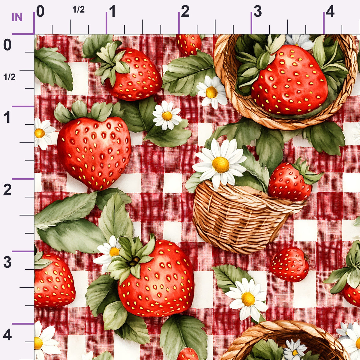 Berry Basket Charm Pattern 4 Minky Fabric
