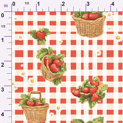 Berry Basket Charm Pattern 5 Minky Fabric