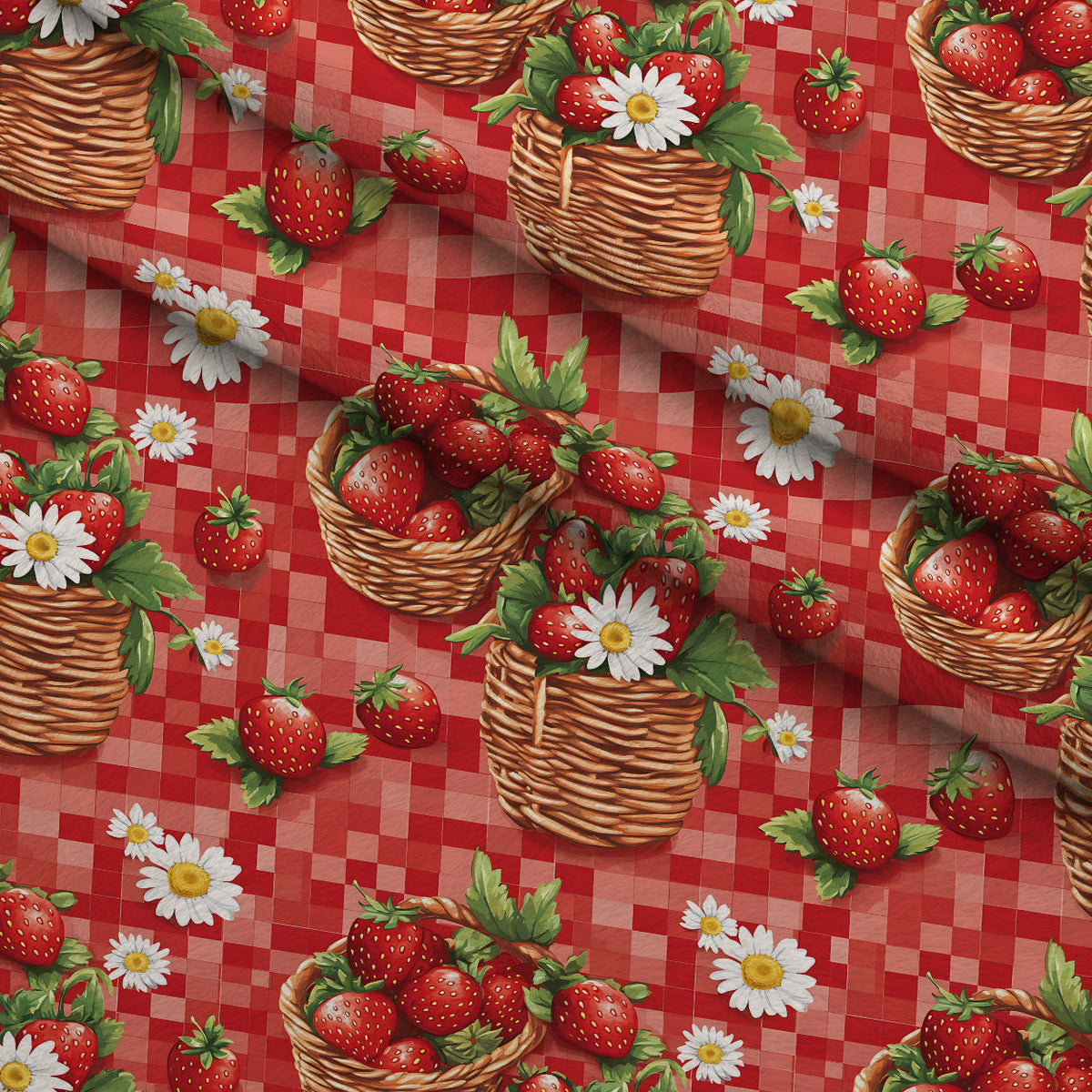 Berry Basket Charm Pattern 6 Minky Fabric