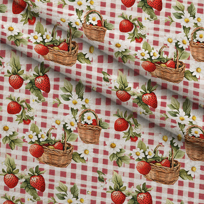 Berry Basket Charm Pattern 7 Minky Fabric