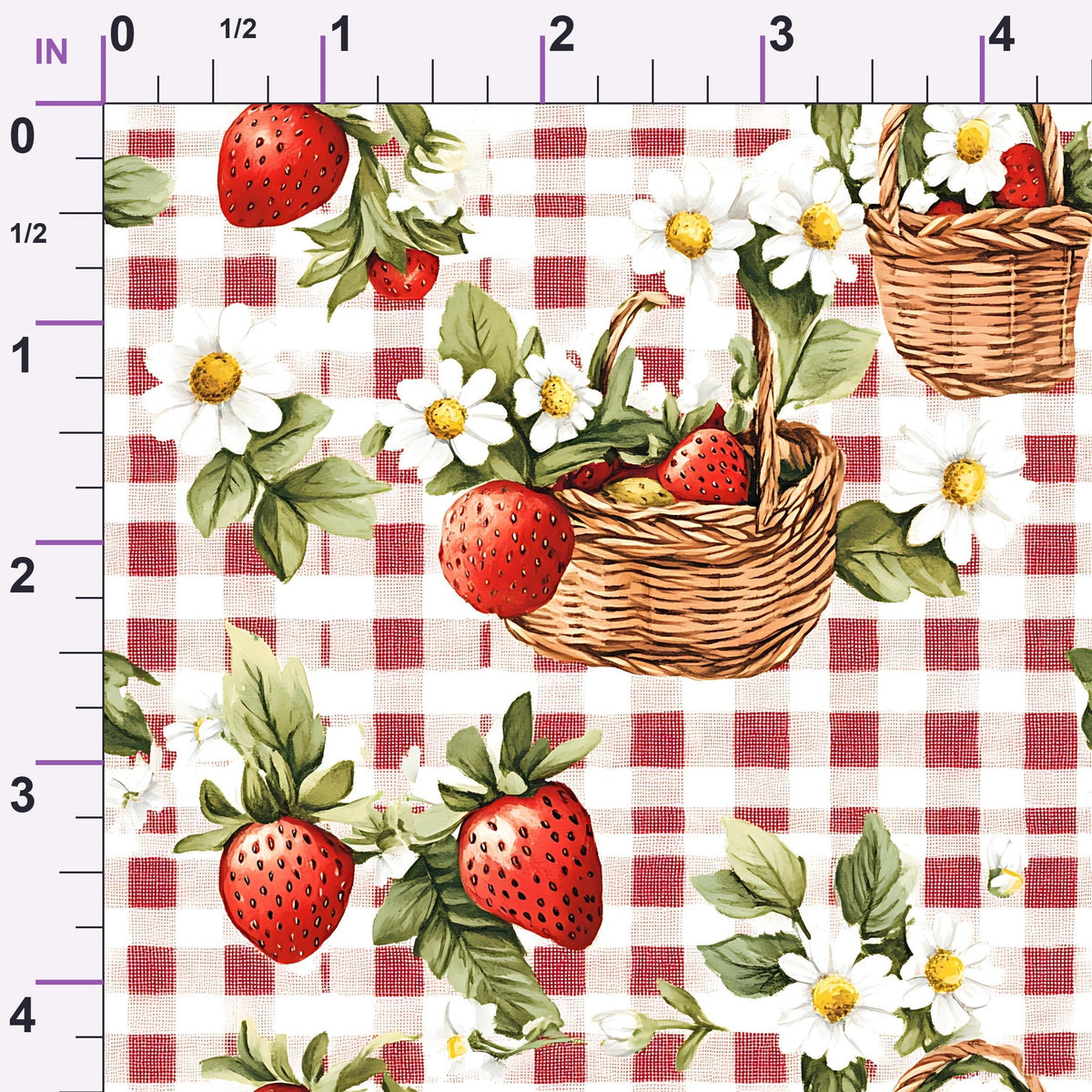 Berry Basket Charm Pattern 7 Minky Fabric