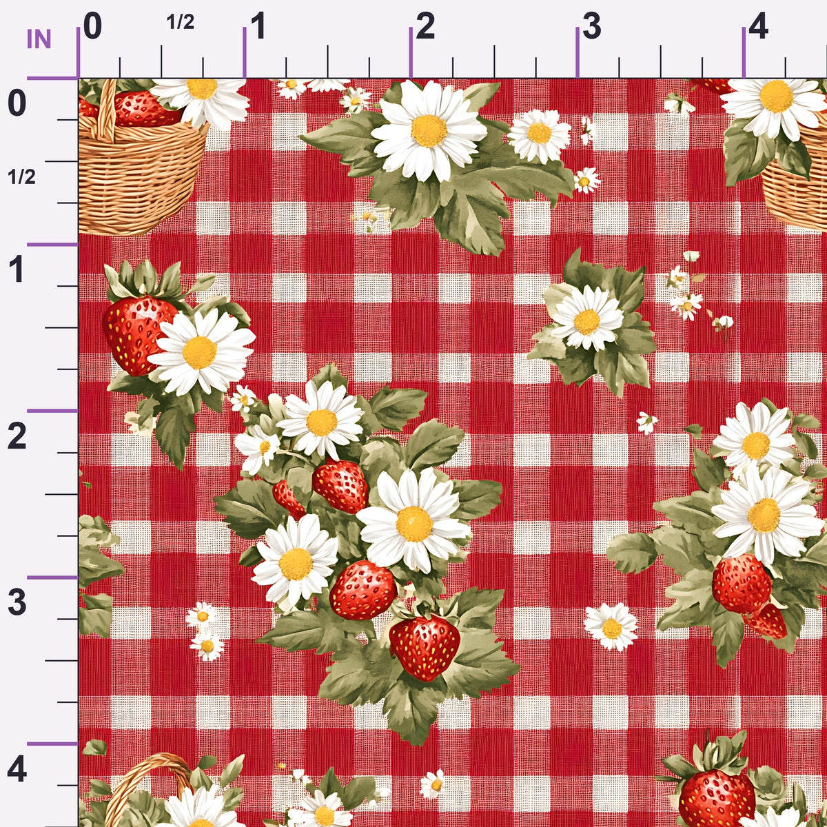 Berry Basket Charm Pattern 8 Minky Fabric