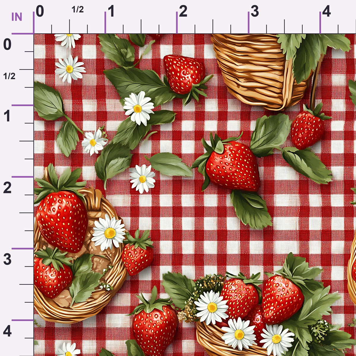 Berry Basket Charm Pattern 9 Minky Fabric