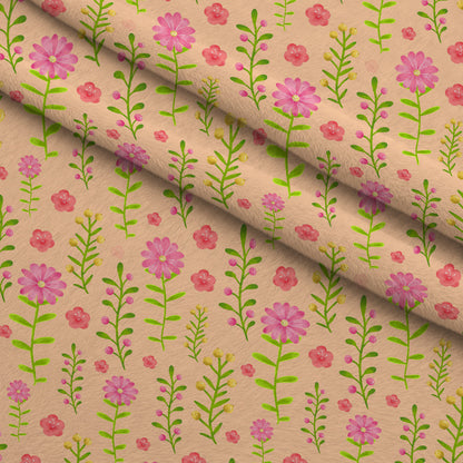 Berry Blossom Meadow Pattern 2 Minky Fabric