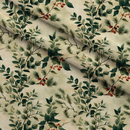 Berry Boughs Pattern 4 Minky Fabric