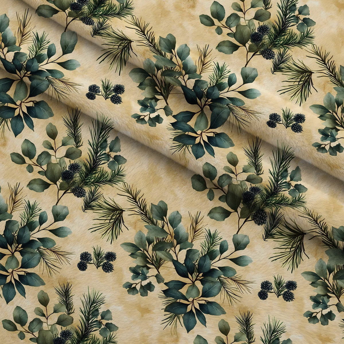 Berry Boughs Pattern 5 Minky Fabric