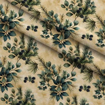 Berry Boughs Pattern 5 Minky Fabric