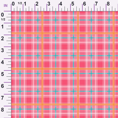 Berry Picnic Checks Pattern 20 Minky Fabric