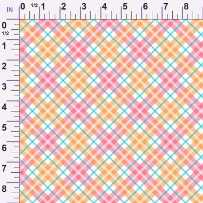 Berry Picnic Checks Pattern 4 Minky Fabric