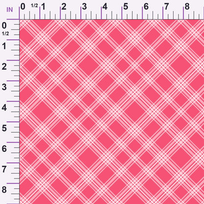 Berry Picnic Checks Pattern 7 Minky Fabric