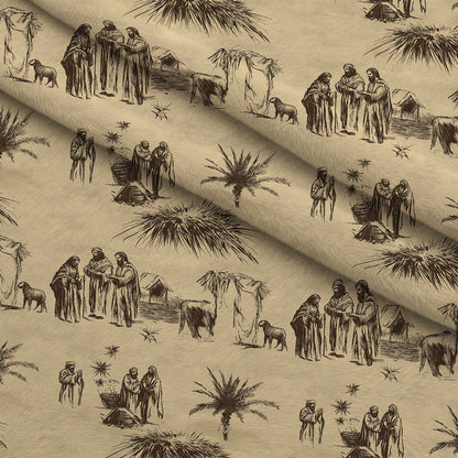 Bethlehem Toile Pattern 1 Minky Fabric