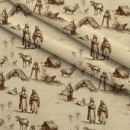 Bethlehem Toile Pattern 10 Minky Fabric
