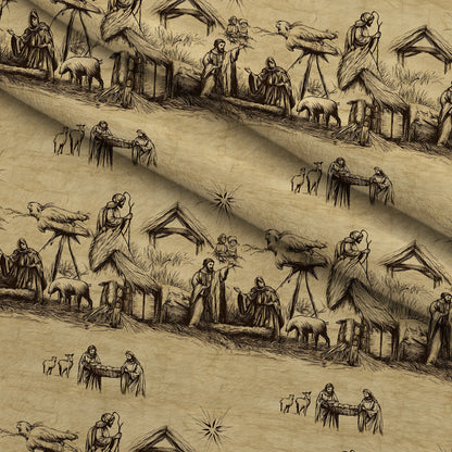 Bethlehem Toile Pattern 11 Minky Fabric