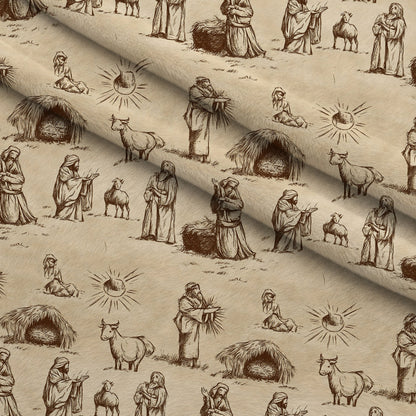 Bethlehem Toile Pattern 13 Minky Fabric