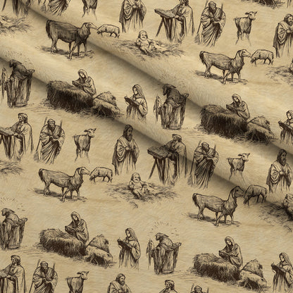 Bethlehem Toile Pattern 14 Minky Fabric