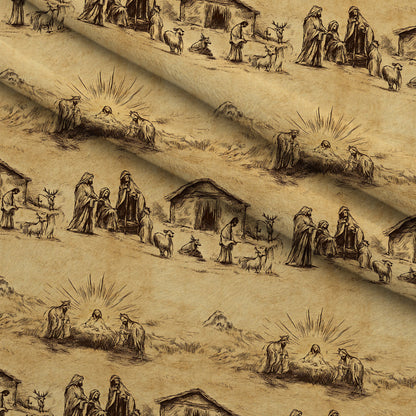 Bethlehem Toile Pattern 15 Minky Fabric