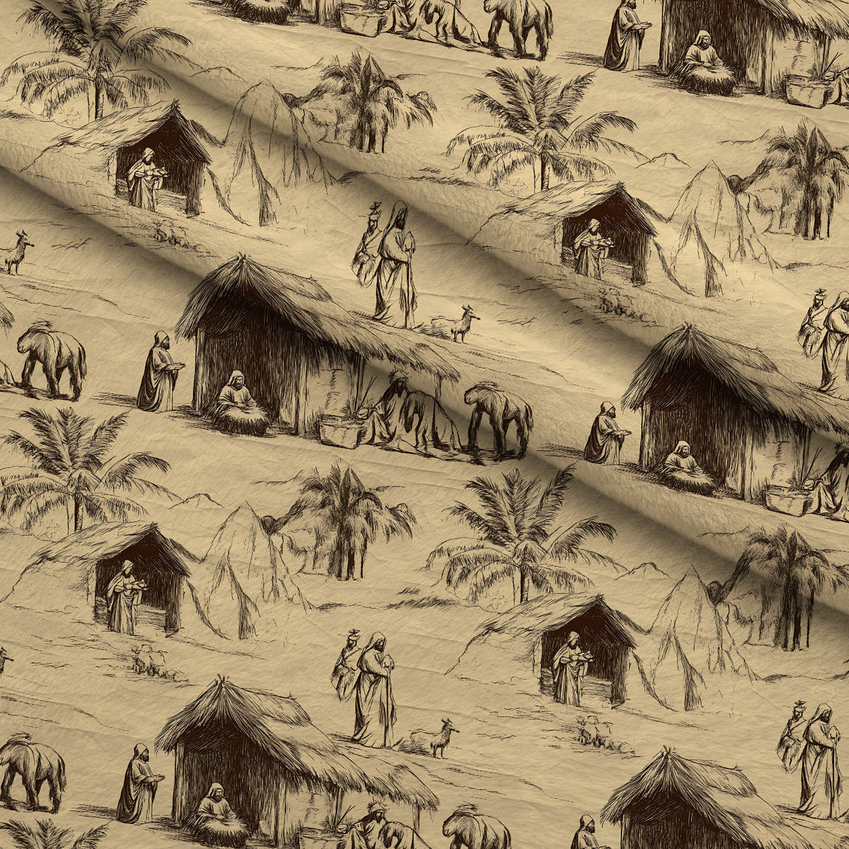 Bethlehem Toile Pattern 16 Minky Fabric