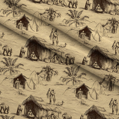 Bethlehem Toile Pattern 16 Minky Fabric