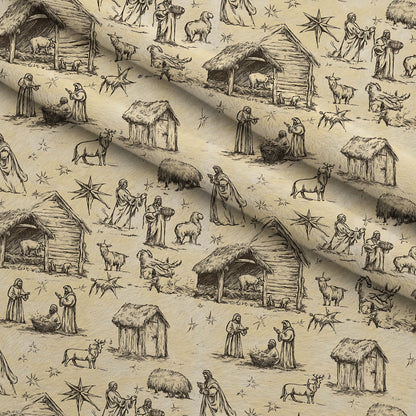 Bethlehem Toile Pattern 19 Minky Fabric