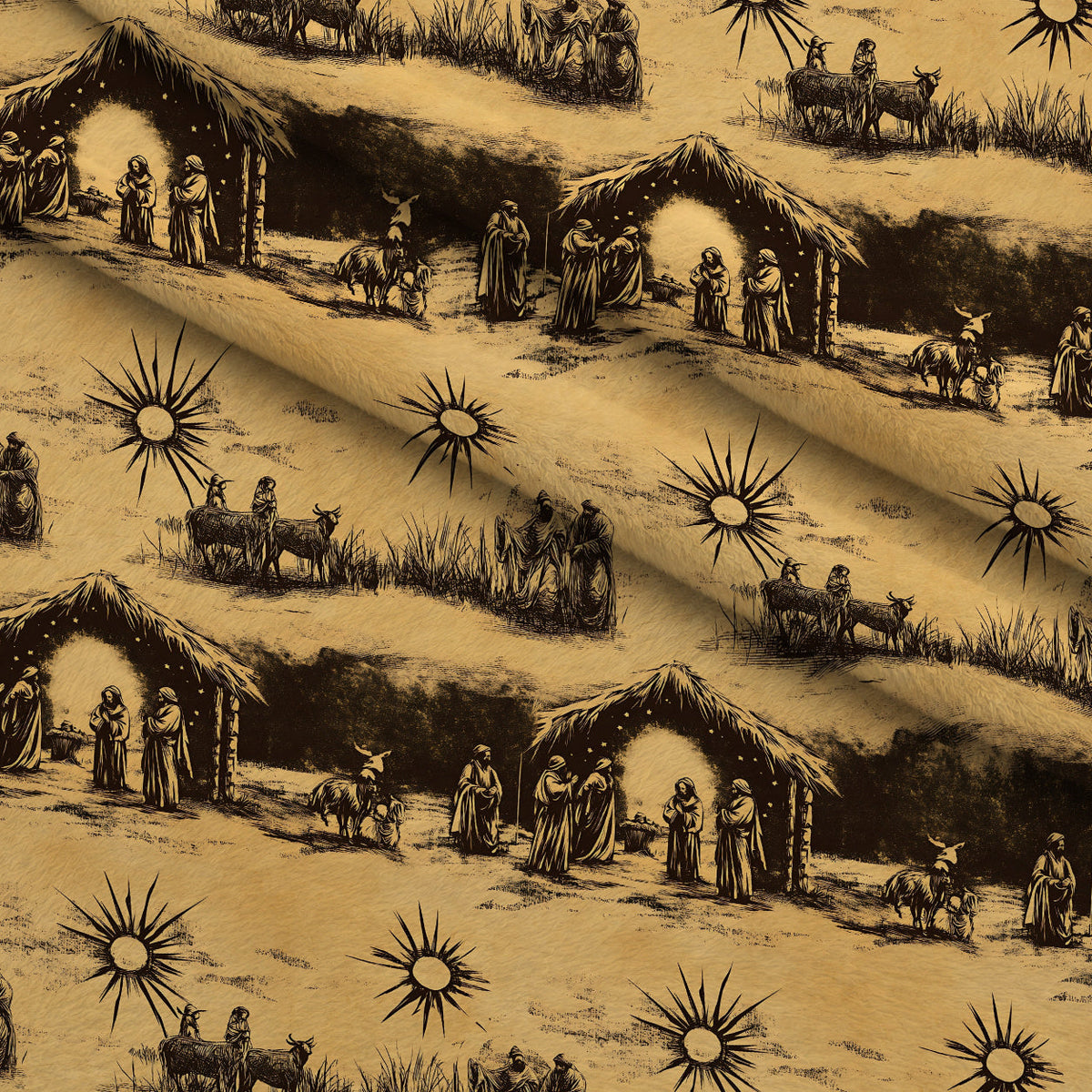 Bethlehem Toile Pattern 20 Minky Fabric