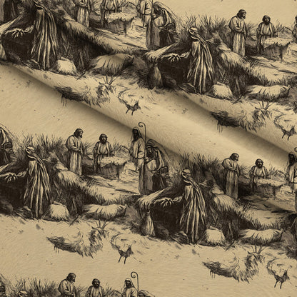 Bethlehem Toile Pattern 3 Minky Fabric