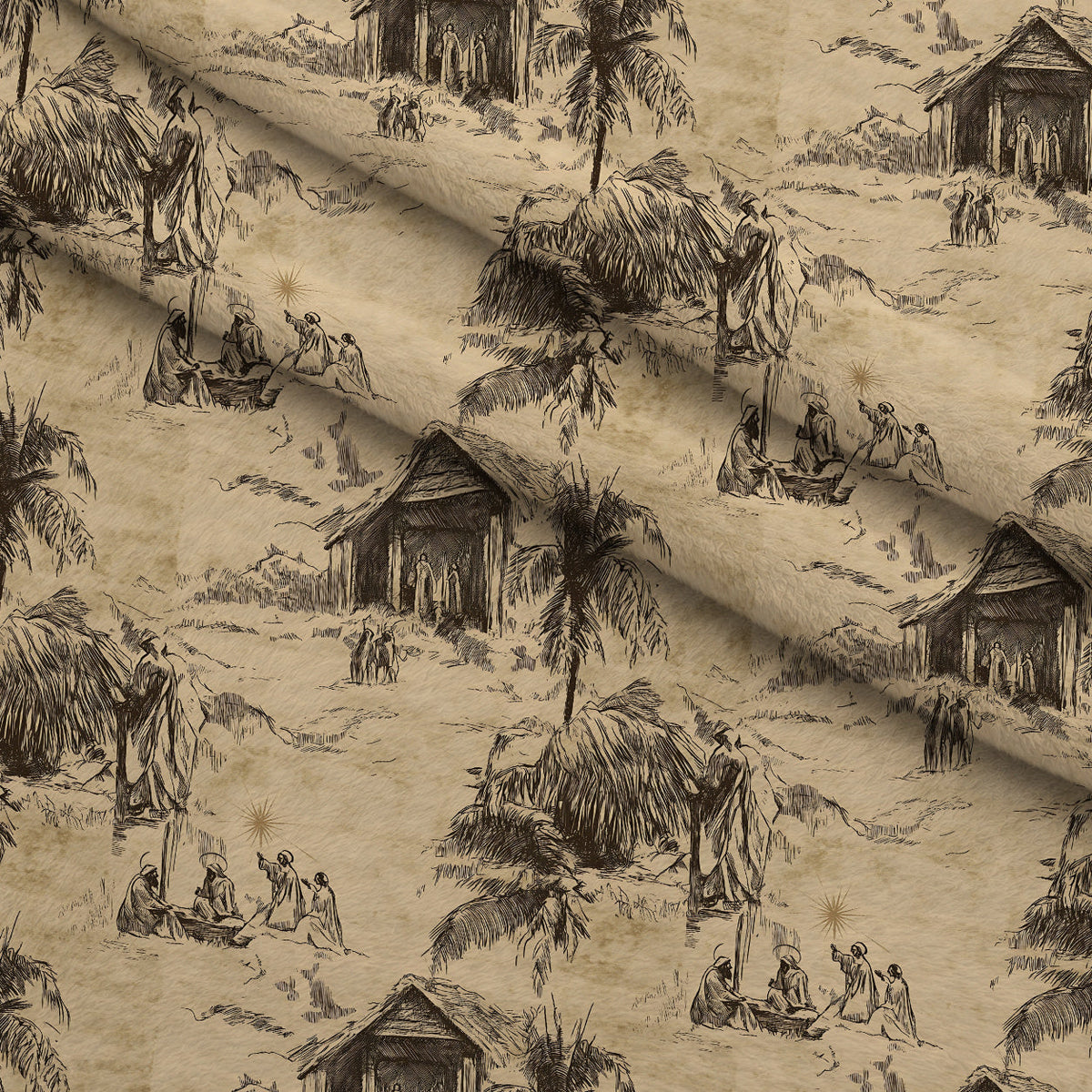 Bethlehem Toile Pattern 4 Minky Fabric
