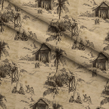 Bethlehem Toile Pattern 4 Minky Fabric