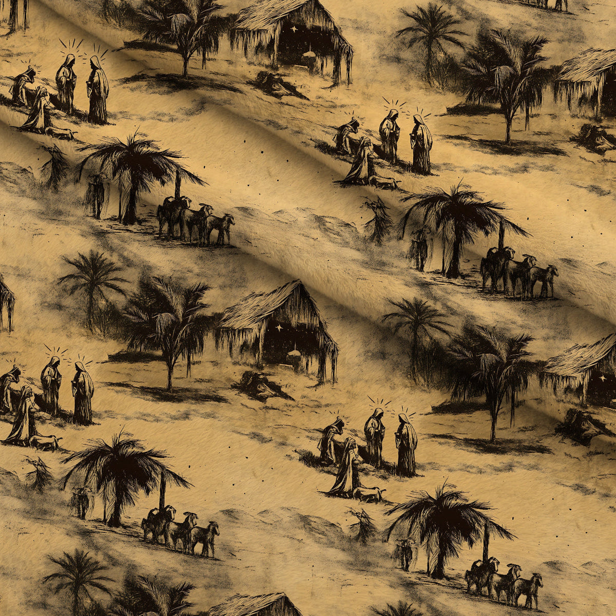 Bethlehem Toile Pattern 8 Minky Fabric
