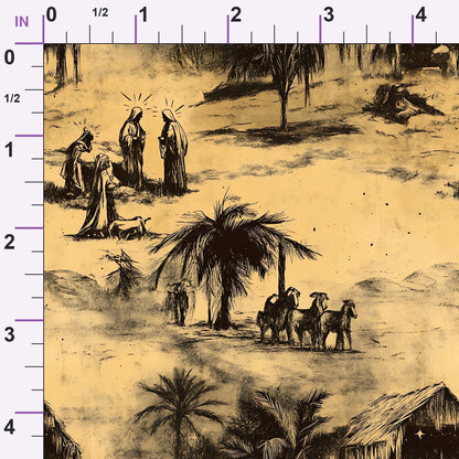 Bethlehem Toile Pattern 8 Minky Fabric
