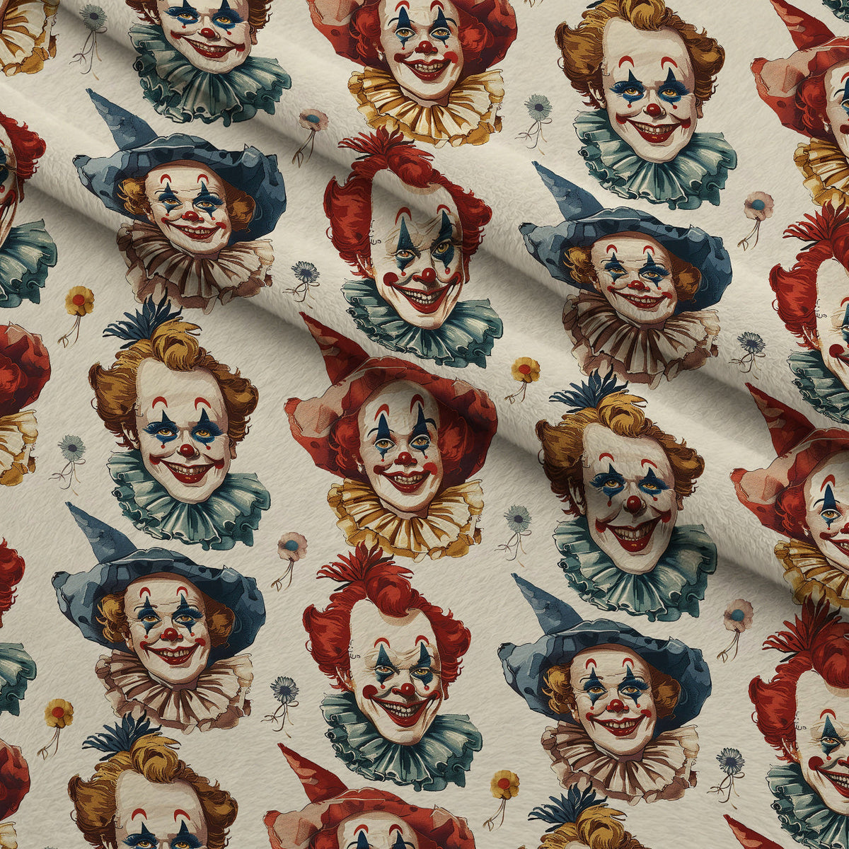 Big Top Jesters Pattern 1 Minky Fabric