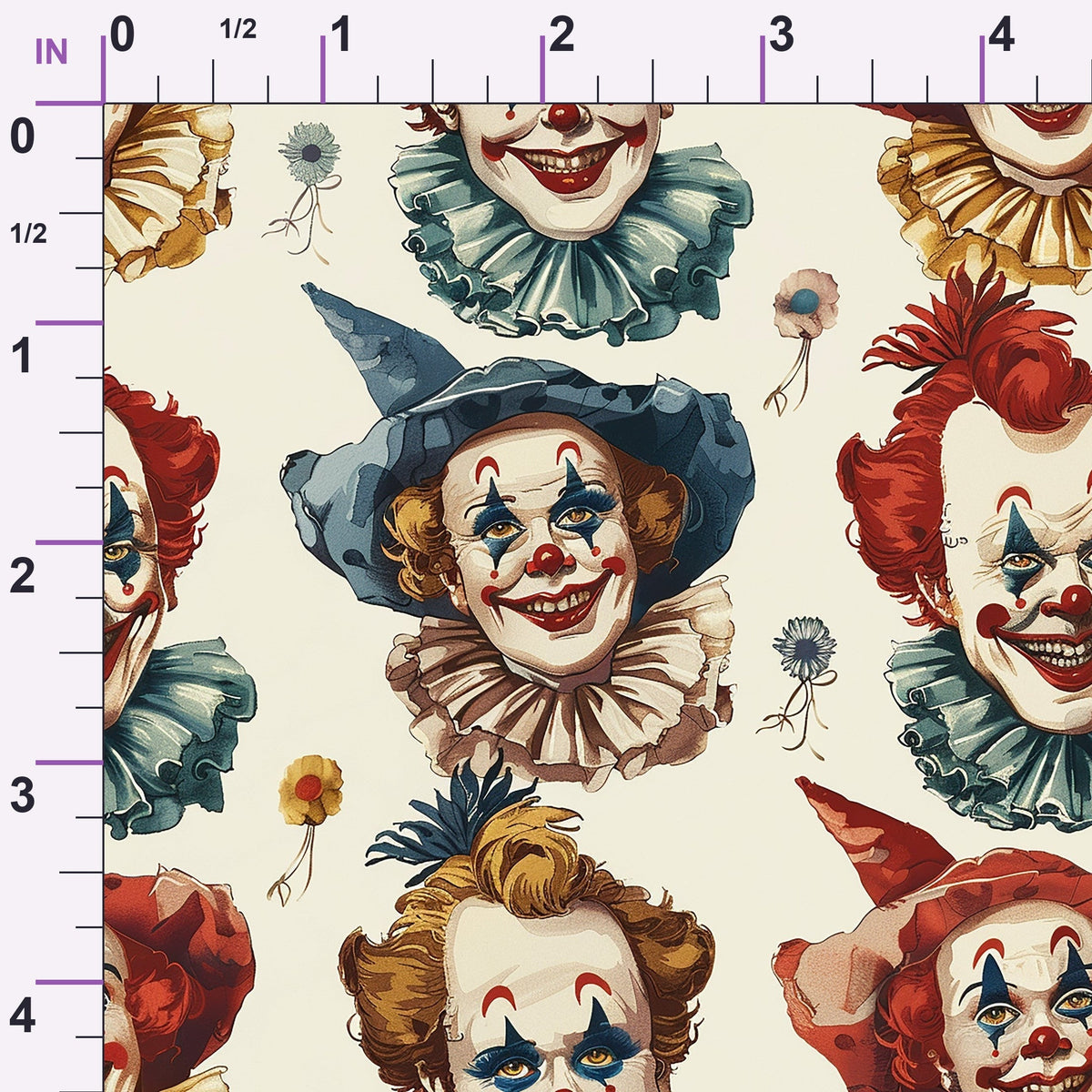 Big Top Jesters Pattern 1 Minky Fabric