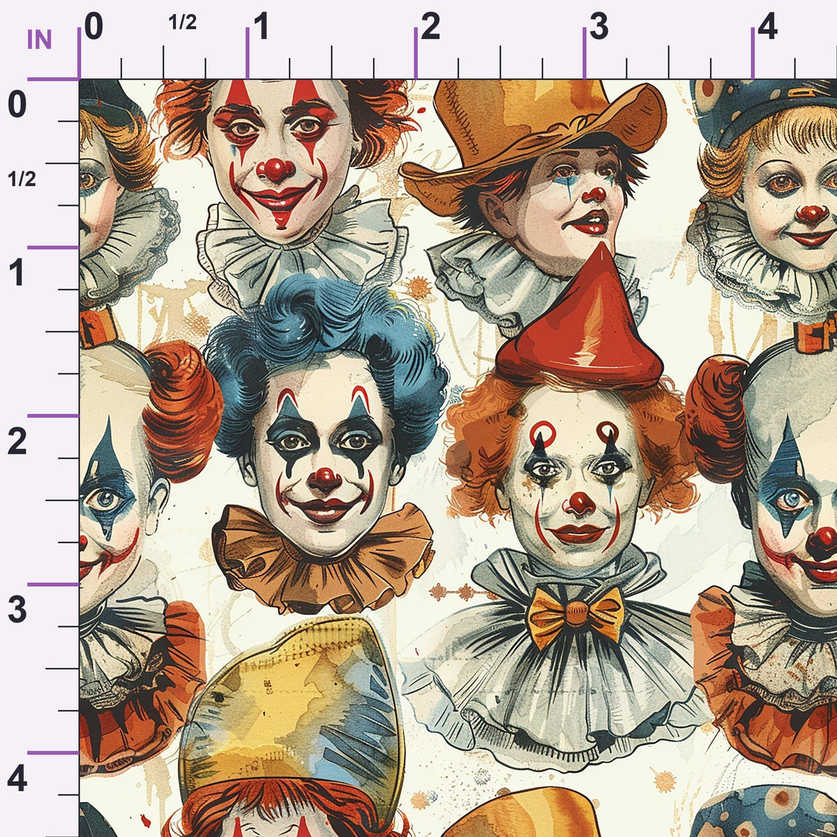 Big Top Jesters Pattern 2 Minky Fabric