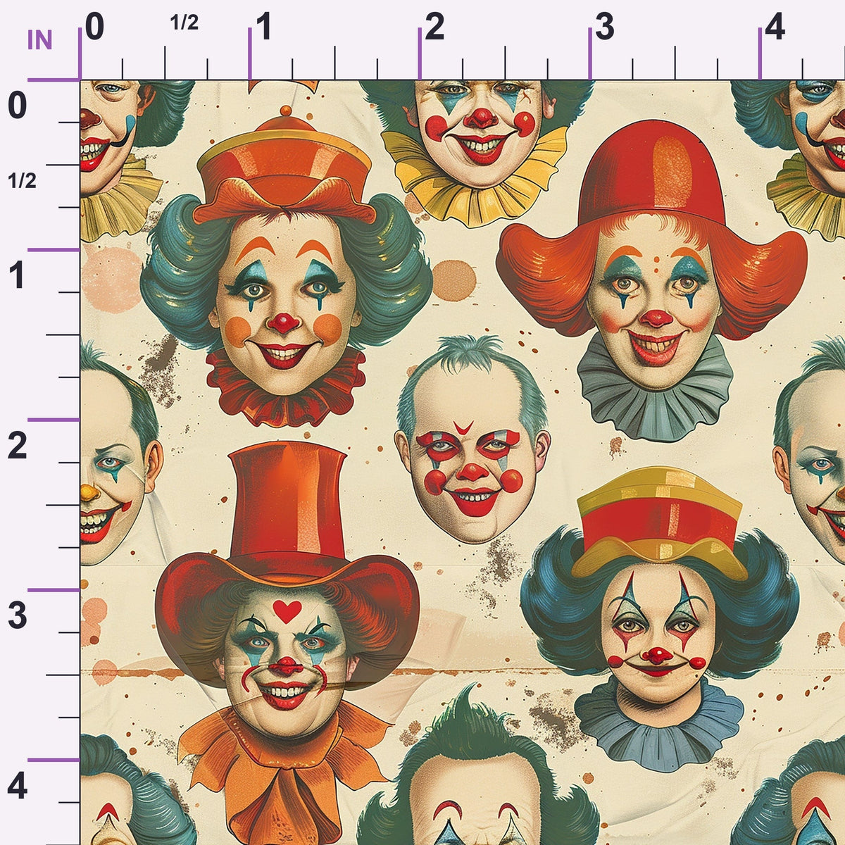 Big Top Jesters Pattern 3 Minky Fabric