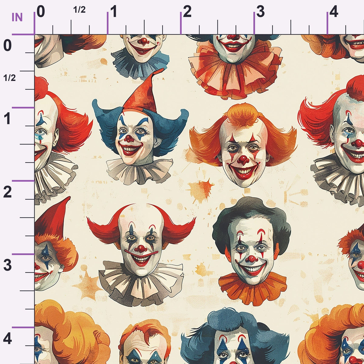 Big Top Jesters Pattern 4 Minky Fabric