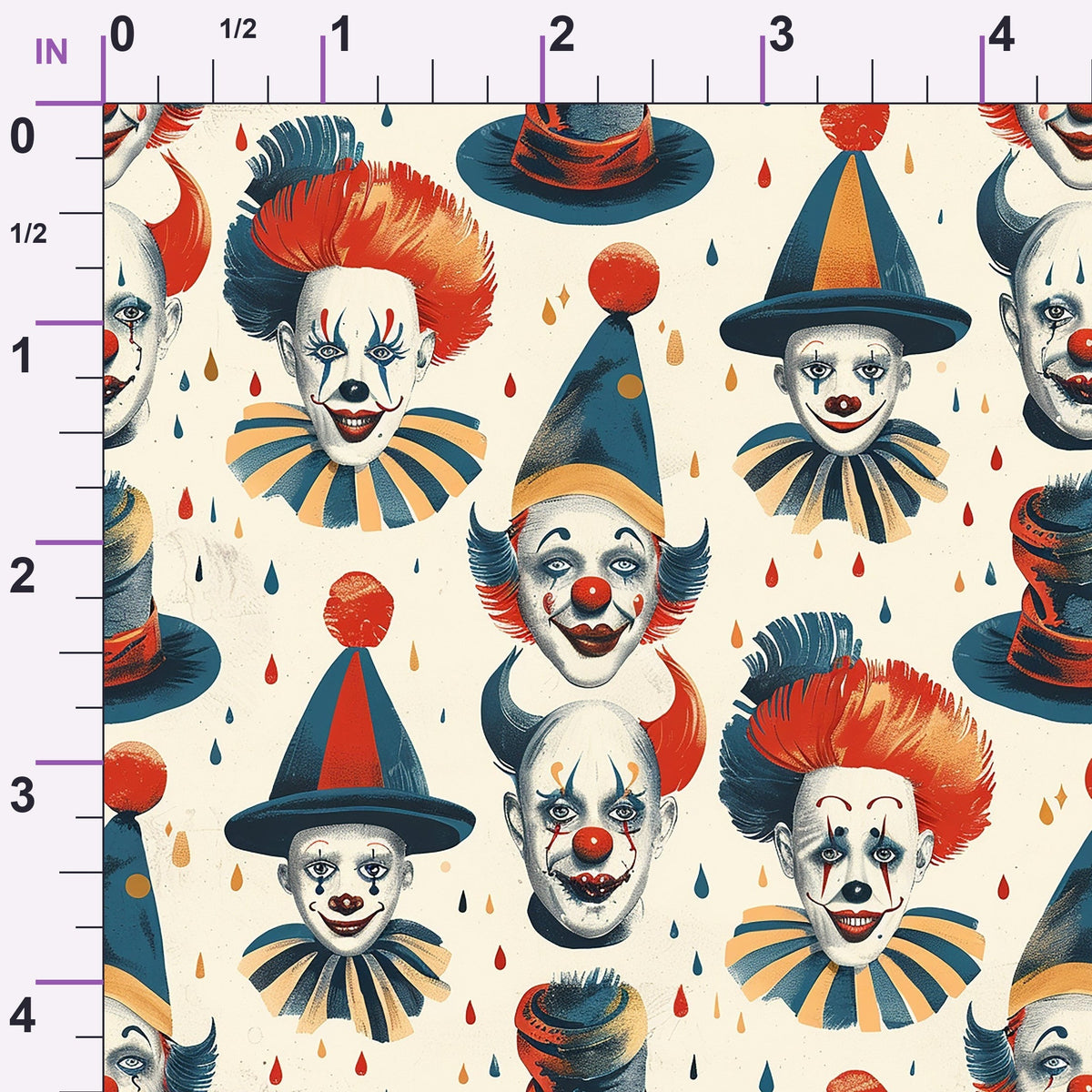 Big Top Jesters Pattern 7 Minky Fabric