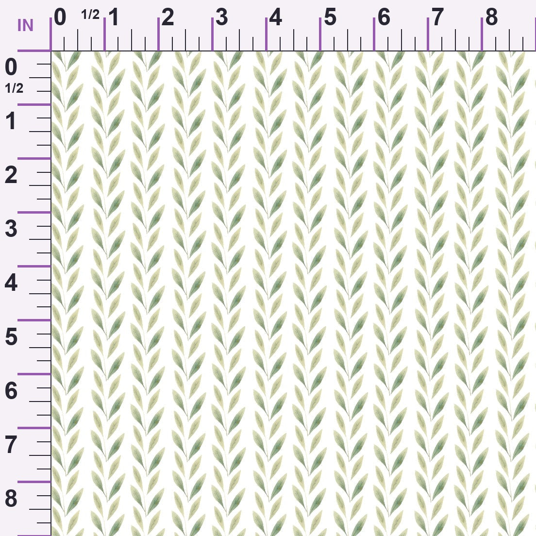 Bloom Time Leaves Pattern 1 Minky Fabric