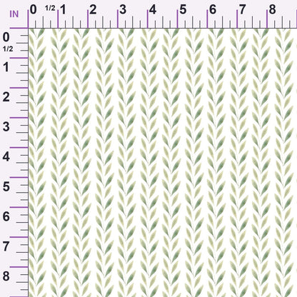 Bloom Time Leaves Pattern 1 Minky Fabric